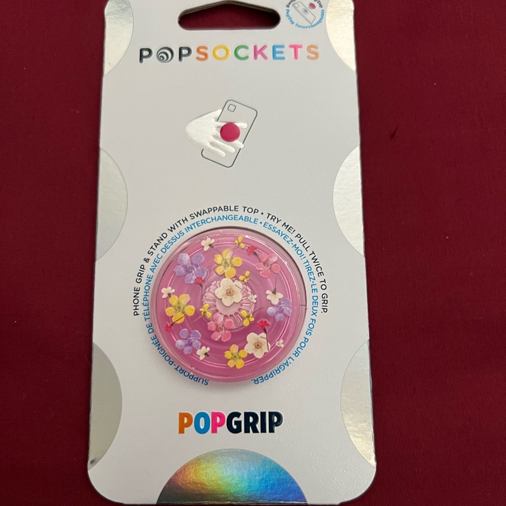 NWT Floral PopSocket Pop Grip